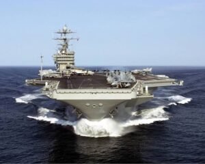 US navy aircraft carrier